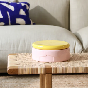 <span class=keywords><strong>Jalo</strong></span> - Tazón Redondo de Cerámica Hecho a Mano con Grabado en Relieve, Vacío, para Aromas/Cera, Decoración del Hogar, Día de San Valentín - Product Image 5