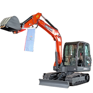 Miniexcavadora de cadenas Youtop YT60 de 6 toneladas con bomba, precios de la marca china oficial - Product Image 1