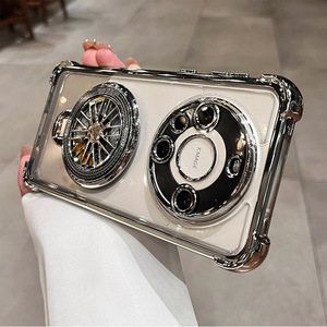 Per <span class=keywords><strong>Huawei</strong></span> Pura70PRO custodia del telefono <span class=keywords><strong>trasparente</strong></span> per Anti-goccia giroscopio placcato magnetico supporto duro PC <span class=keywords><strong>Cover</strong></span> per Mate60 - Product Image 6