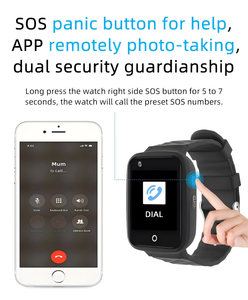Guardia <span class=keywords><strong>DE</strong></span> SEGURIDAD SOS Llamada <span class=keywords><strong>de</strong></span> Respuesta Rápida GPS Rastreador <span class=keywords><strong>de</strong></span> caídas Manténgase <span class=keywords><strong>seguro</strong></span> Autismo Reloj para ancianos 2 vías Respuesta automática Altavoz SmartWatch - Product Image 2