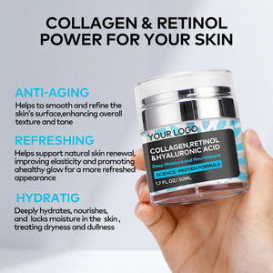 Kem dưỡng da mặt & sữa dưỡng thể nhãn hiệu riêng, kem làm đẹp collagen cho làn da sáng mịn, kem dưỡng trắng da, dưỡng ẩm, chăm sóc da với retinol - Product Image 4