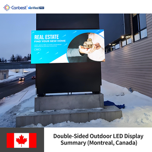 Ngoài Trời 90 Độ Xây Dựng Cong Góc Liền Mạch Right Angle Quảng Cáo Màn Hình <span class=keywords><strong>Led</strong></span> Hiển Thị Bảng Hiệu Biển Quảng Cáo Cho Tầng Thượng - Product Image 4