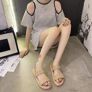 Lazy Man <b>Slippers</b> For Outdoor Wear Stylish <b>Summer</b> Women'S Shoes With Fashionable Trend Versatile Fit And Anti Slip Function - Product Image 3