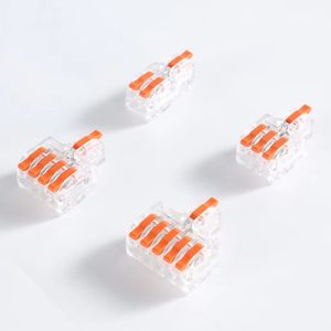 1 in 5 Out 1 in 2 out 1 in 3 out 1 in 4 out 1 in 6プッシュタイプスプリッター銅およびPC素材電源用ワイヤー端子 - Product Image 2