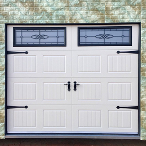 <span class=keywords><strong>Porte</strong></span> <span class=keywords><strong>de</strong></span> <span class=keywords><strong>garage</strong></span> <span class=keywords><strong>de</strong></span> style américain, insonorisée, en panneaux sandwich, <span class=keywords><strong>pour</strong></span> villa résidentielle, blanche, avec fenêtres - Product Image 6