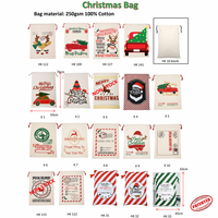 High King Meilleure Vente Père Noël Goddy Sac 50cm W X 70cm H Toile Lin Emballage Cadeau En Gros en Vrac