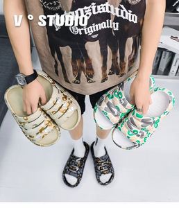 Chaussons d'extérieur décontractés pour hommes grandes tailles, best-sellers, tendance, à semelle épaisse, légers et antidérapants, printemps/été, pour la marche décontractée - Product Image 6