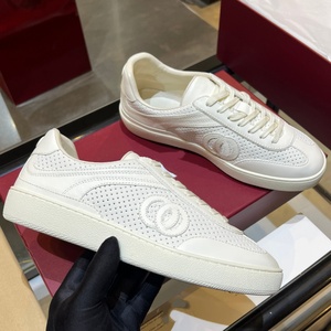 High quality Men's Genuine Leather Running Shoes Luxury Designer <b>platform</b> Flat Shoes Youth Fashion Casual Walking Style Shoes - Product Image 1