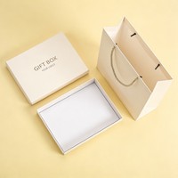 Ensemble de boîtes cadeaux personnalisées avec logo en encre de soja, sac en papier inclus, pour chaussures et vêtements – Vente en gros