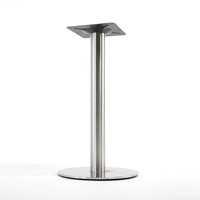 WEKIS Moderne Pas Cher Chrome Table De Conférence Base Meubles En Métal En Acier Inoxydable Verre Marbre Table À Manger Base
