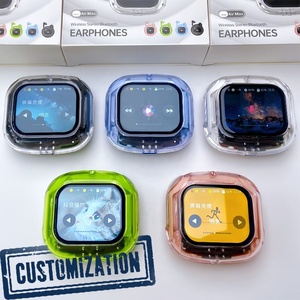 Audífonos Inalámbricos Transparentes Air Max con Pantalla Táctil a Todo Color, Cancelación <span class=keywords><strong>de</strong></span> Ruido en Llamadas y Función <span class=keywords><strong>de</strong></span> <span class=keywords><strong>Asistente</strong></span> <span class=keywords><strong>de</strong></span> <span class=keywords><strong>Voz</strong></span> - Product Image 1