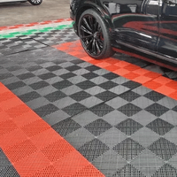Modulare PP-Verbundbodenplatten Wasserdichter Abnehmbarer Bodenbelag für Garage und Autowaschanlage