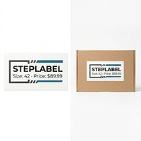 Etiquetas Resistentes al Agua con Recubrimiento Brillante para Cajas de Zapatos, para Gestión de Inventario Minorista, Etiquetas de Precio de Tamaño Personalizado, Código de Barras