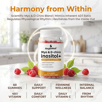 AegleWell OEM Gummies Myo & D-chiro Inositol avec Folate et Vitamine C pour le Bien-être Féminin