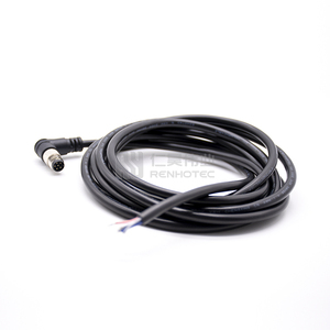 Cable conector M8 IP67 IP68 impermeable hembra/macho 3 4 5 6 8 pines circular recto/ángulo recto PVC PUR Cable - Product Image 1