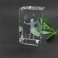 Vente d'usine Honor of Crystal : Cubes de cristal vierges K9 de bonne qualité pour gravure, avec boîte cadeau