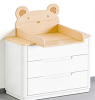Table à langer en bois Montessori personnalisable pour la crèche, la garderie, l'école maternelle, la chambre d'enfant, les soins du bébé