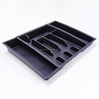 Grand organisateur de tiroir à argenterie Plateau à ustensiles extensible pour la cuisine Couverts et porte-couverts sans BPA