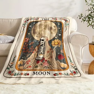 Couverture d'automne <span class=keywords><strong>vintage</strong></span> à thème Halloween imprimée, légère et confortable, pour canapé, dortoir et décoration intérieure – Vente en gros OEM - Product Image 5