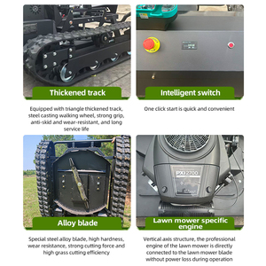 Livraison gratuite tout terrain <span class=keywords><strong>robot</strong></span> tondeuse à gazon à distance avec CE EPA 1300mm télécommande tondeuse à gazon agricole - Product Image 6