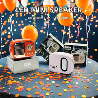 Nouvel article Haut-parleur sans fil Logo personnalisé Lumières LED colorées Mini portable