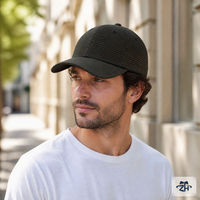 Casquette de baseball six panneaux en coton rayé ODM, couronne souple, réglable, unisexe, pour les acheteurs en gros en Europe