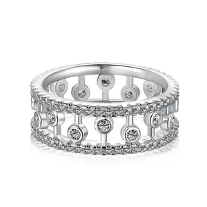 Moissanite Rings Silver 925 Wedding Ring Moissanite