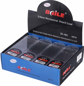 高品質2B 2.0黒樹脂リードペンシルセット12個/ケース毎日の学生の書き込みと描画 - Product Image 3