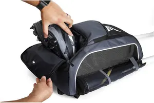 Benutzer definierte Großhandel Große Sport Jugend T-Ball Ausrüstung Fänger Softball Fledermaus Tasche Baseball Rucksack mit Schuh fach