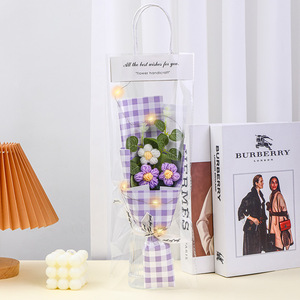 Bouquet creativo fatto a mano all'uncinetto per fidanzati e insegnanti regali di Natale popolari - Product Image 2