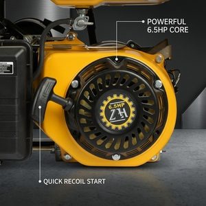 <b>Gasoline</b> <b>Generator</b> With Wheel Kit & Handle 2.2kW 6.5HP Petrol <b>Generator</b> Germany Standard Portable Power for Jobsite & Home ZH250 - Product Image 6