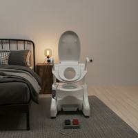 Lève-siège de toilette automatique à commande au pied pour aider à se lever