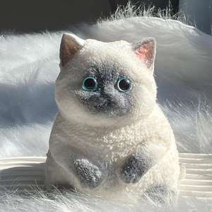 Fabrika doğrudan büyük şişman kedi sıkmak oyuncak stres giderici plastik figür çocuklar ve meşgul ofis çalışanları için her yaştan - Product Image 2