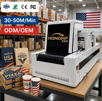 Imprimante numérique jet d'encre industrielle à passage unique haute vitesse pour carton, boîtes à pizza et supports vierges pour gobelets en papier