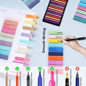 Customize Transparent Sticky <b>Notes</b> Self-Adhesive <b>Book</b> Marker Annotation Reading <b>Book</b> Clear Tab Kawaii Cute Stationery - Product Image 5