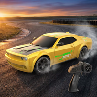Voiture de drift RC 4x4 1:24, 2,4 GHz, haute vitesse, télécommandée, avec roues supplémentaires, obstacles, batterie rechargeable