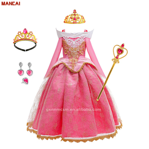 Costumes de carnaval en gros filles <span class=keywords><strong>belle</strong></span> <span class=keywords><strong>au</strong></span> <span class=keywords><strong>bois</strong></span> <span class=keywords><strong>dormant</strong></span> costume princesse <span class=keywords><strong>aurore</strong></span> habiller vêtements Cosplay anniversaire tenue d'halloween - Product Image 1