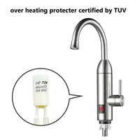 Vente en gros avec affichage numérique LED, robinet de chauffage rapide instantané 3s robinet électrique robinet de cuisine d'eau