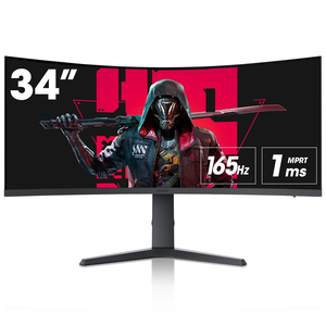 Monitor Gaming Curvo Ultraancho KOORUI 34E6UC de 34 Pulgadas, WQHD, 165Hz, 1000R, 1ms MPRT, HDR400, DCI-P3 95%, FreeSync Premium, 1 DP 1.4, 34-i - Product Image 1