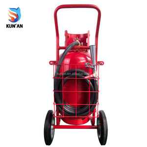 Estintore a polvere secca a due ruote da 25 kg, a spinta/trazione per una o due persone, essenziale per l'ispezione antincendio - Product Image 2