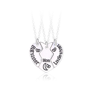 Merryshine Birthday Gift love Heart Forever Best Friend Best <strong>Sister</strong> 2 <strong>3</strong> 4 Best Friends <strong>Necklaces</strong> <strong>for</strong> 2 - Product Image 2