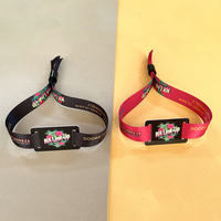 Pulsera de Tela RFID con NFC y Logotipo Personalizado, Impermeable, con Etiqueta para Membresía y Tarjeta de Visita, con Enlace Web, Pulseras Elásticas
