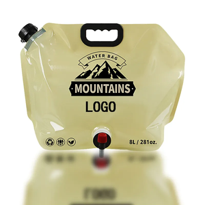Nhà Máy 5L 10L 20L ráp kangen nước tàu sân bay biểu tượng tùy chỉnh mở rộng Pouch lưu trữ có thể gập lại Spout Pouch với túi nhựa - Product Image 6