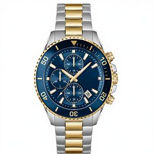 Nuevo Reloj de Cuarzo de Lujo para Hombre, Genuino, con Cronógrafo de Seis Agujas, Correa de Acero, Esfera de Cristal de 44 mm, Estilo Elegante para Vestir - Product Image 4