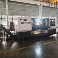 Machine de centrage CNC double extrémité XY1520, 4 axes, auto-centrante hydraulique, pour fraisage et perçage, avec banc en fonte, commande FANUC, CE ISO