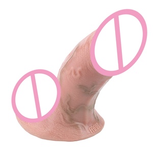 FAAK Dildo Curvo de Silicona Realista con Ventosa, Tacto de Piel, Pene Grueso Realista, Juguetes Sexuales para Mujeres, Masturbador Femenino - Product Image 1