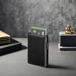 TILONSTAR TVC302L Lychee patrón de cuero tarjetero cartera Pop Up RFID tarjeteros - Product Image 1