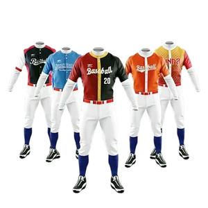Uniforme de béisbol de competición juvenil con mangas blancas personalizadas, camiseta de béisbol naranja de manga larga, ropa deportiva de malla para jugadores de Softbol - Product Image 1