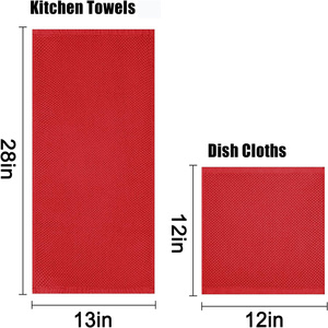 ホットセールカスタムプリントロゴスポーツタオル超吸収高速ドライワッフルキッチンコットンクリーニングティータオル卸売 - Product Image 3