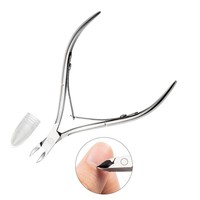 Pince à cuticules professionnelle, pour lime à ongles, en acier inoxydable, 1 pièce